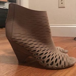 Barney’s New York open toe booties